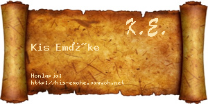 Kis Emőke névjegykártya